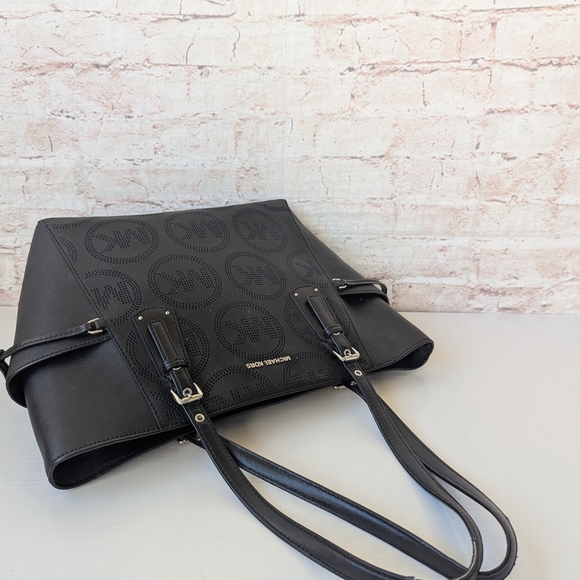 Michael Kors Perforated Black Tote - Picture 8 of 15